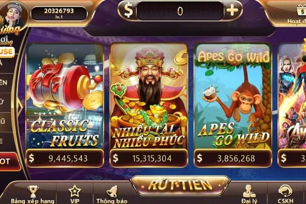 Slot game Fun88 với các máy đánh bạc và jackpot